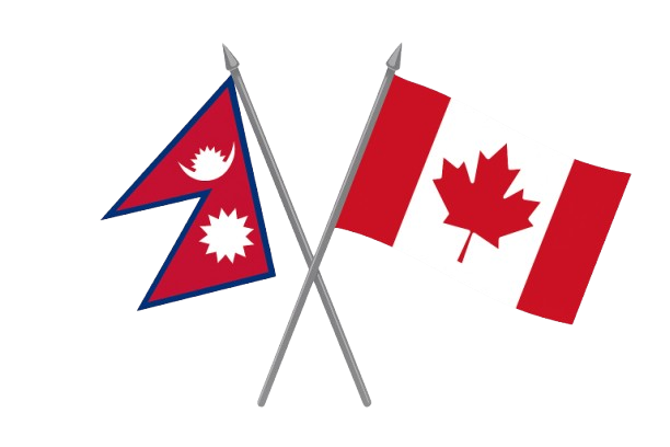 Nepal & Canada flags